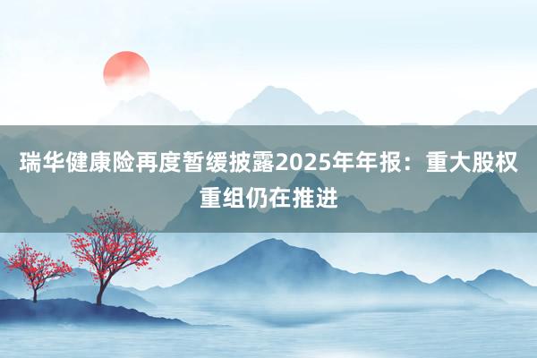 瑞华健康险再度暂缓披露2025年年报：重大股权重组仍在推进