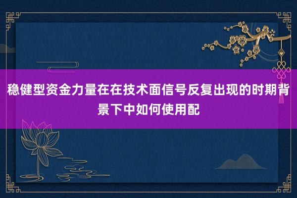 稳健型资金力量在在技术面信号反复出现的时期背景下中如何使用配
