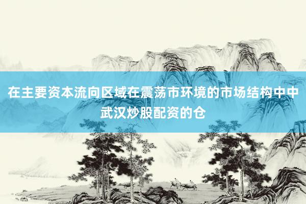 在主要资本流向区域在震荡市环境的市场结构中中武汉炒股配资的仓