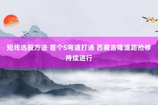 短线选股方法 首个S弯道打通 西藏吉隆道路抢修持续进行