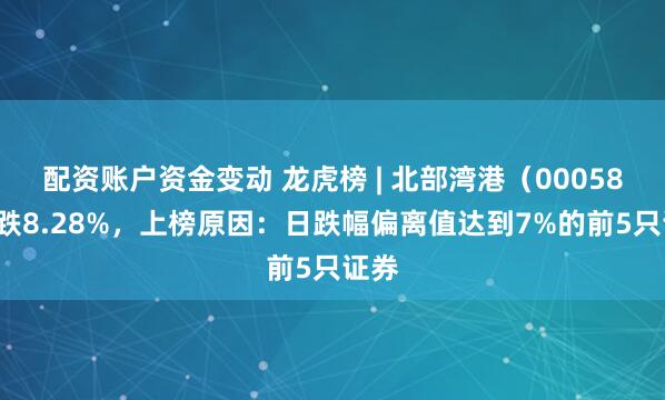 配资账户资金变动 龙虎榜 | 北部湾港（000582）跌8.28%，上榜原因：日跌幅偏离值达到7%的前5只证券
