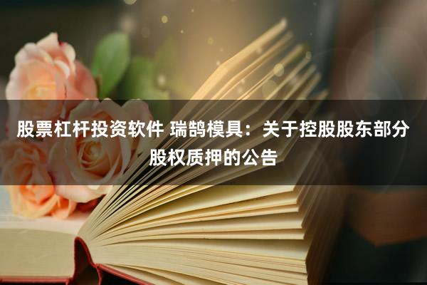 股票杠杆投资软件 瑞鹄模具：关于控股股东部分股权质押的公告
